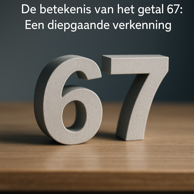 De betekenis van het getal 67: Een diepgaande verkenning